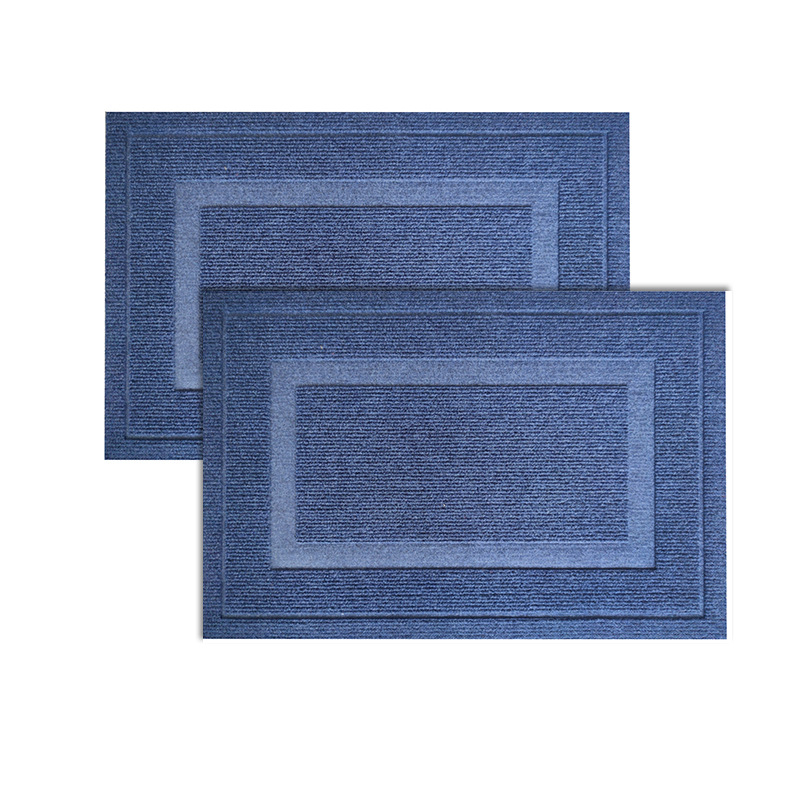 Bejárati szőnyeg embossált felülettel, nedvszívó, csúszásmentes, téglalap alakú, TPE alátét