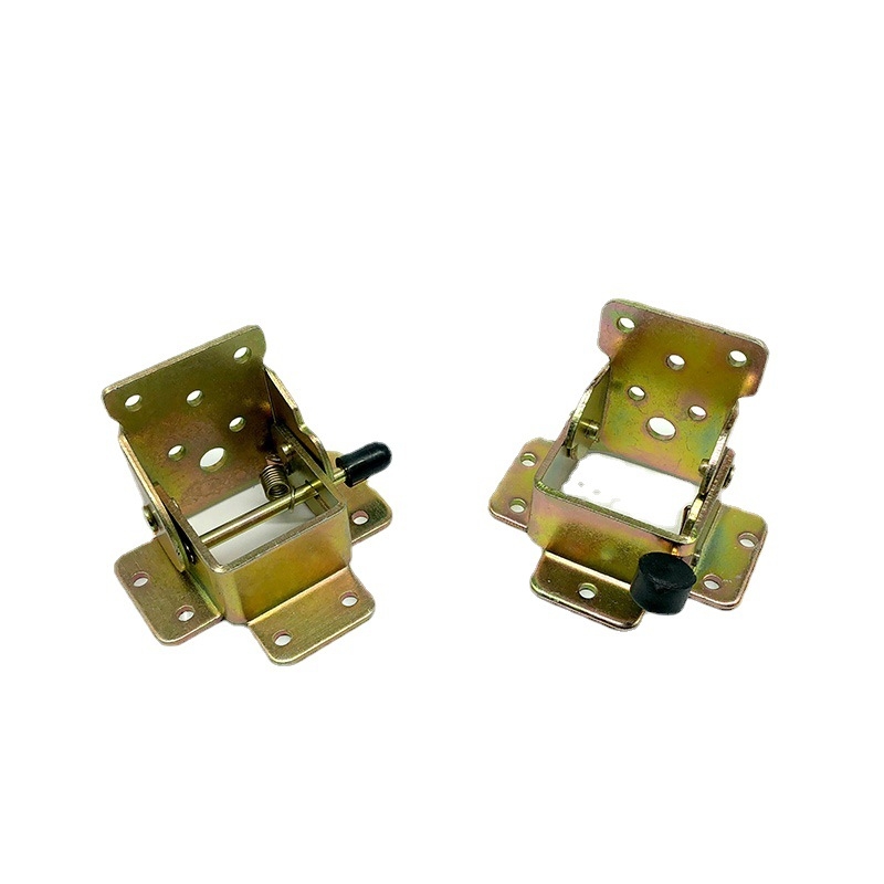 Balama de îndoire pentru mese și scaune, conexiune dreptunghiulară auto blocantă, 0–90° și 180°, LR051, oțel laminat la rece, finisaj zincat, Longrun