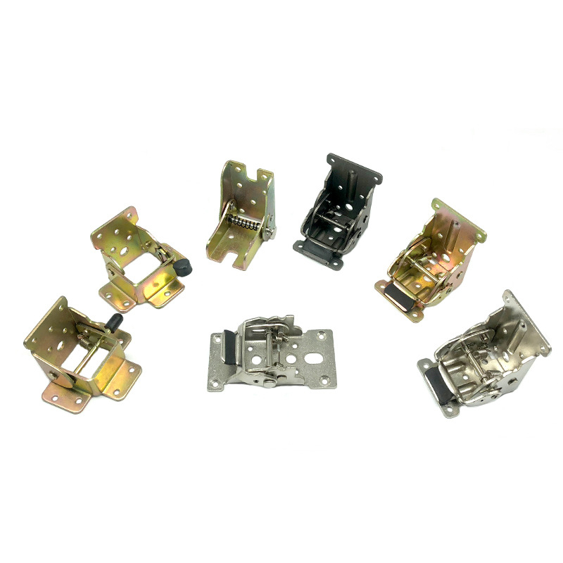 Balama de îndoire pentru mese și scaune, conexiune dreptunghiulară auto blocantă, 0–90° și 180°, LR051, oțel laminat la rece, finisaj zincat, Longrun