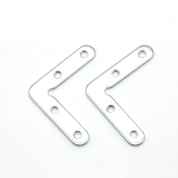 Sarokkód, megerősített rozsdamentes acél, 90° mozgatható sík sarokvas, L alakú rögzítő a bejáratokhoz és ablakokhoz