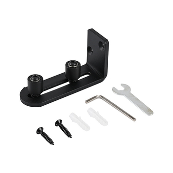 L alakú lengő stopper csűr ajtóhoz – szénacél, padlóvezető, alsó stopper