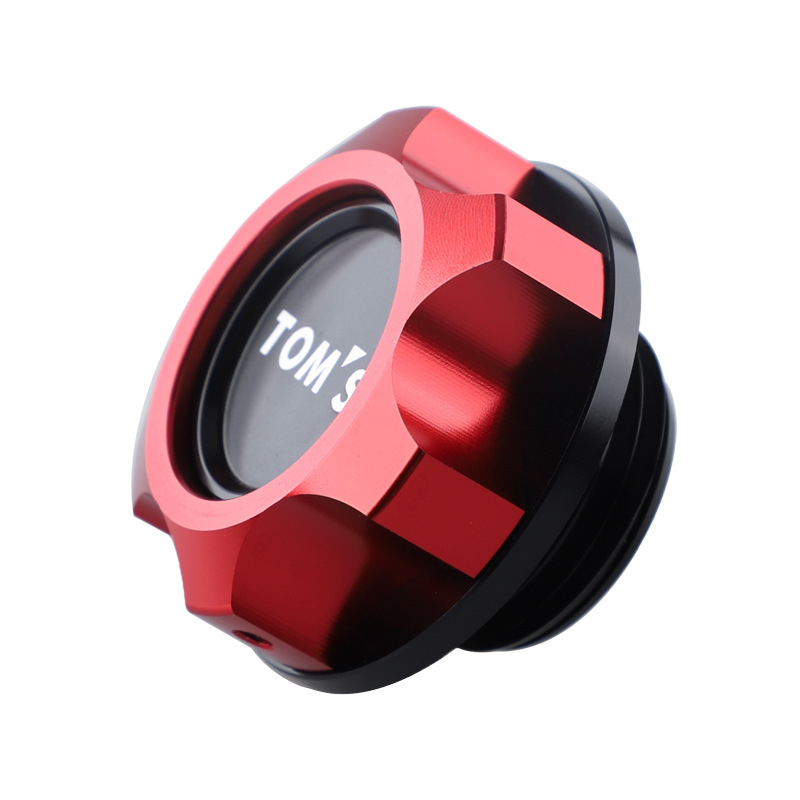 Tom's alumínium‑ötvözetű motorolaj sapka és üzemanyag‑tank sapka Toyota Camry, Reiz, RAV4, Crown és Corolla számára