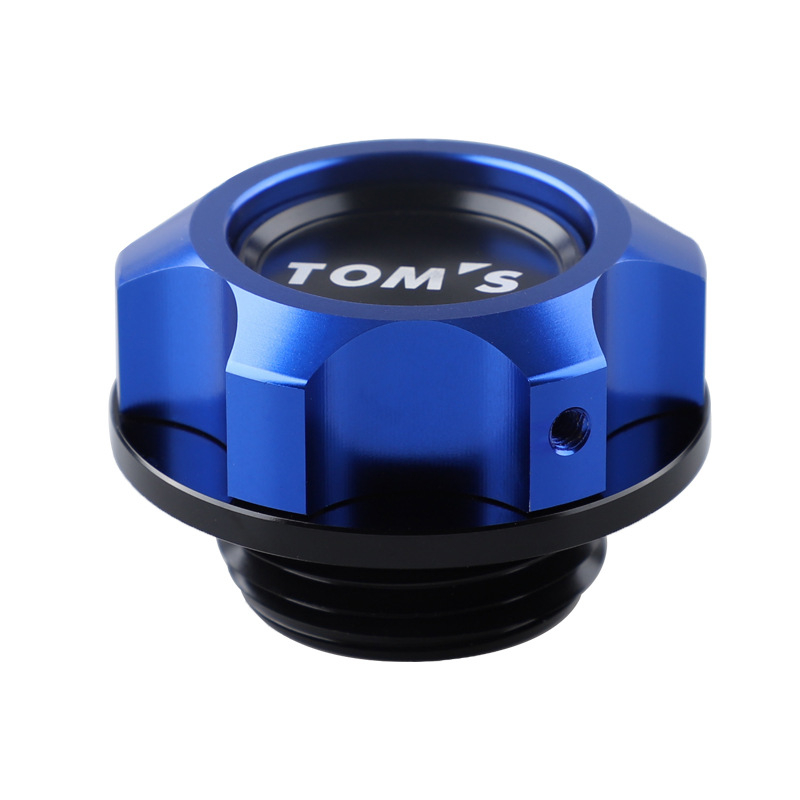 Tom's alumínium‑ötvözetű motorolaj sapka és üzemanyag‑tank sapka Toyota Camry, Reiz, RAV4, Crown és Corolla számára