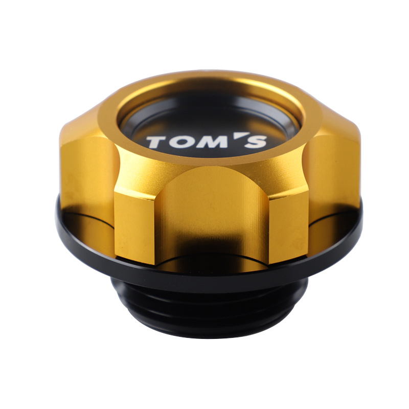 Tom's alumínium‑ötvözetű motorolaj sapka és üzemanyag‑tank sapka Toyota Camry, Reiz, RAV4, Crown és Corolla számára