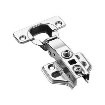 Gardrób-/szekrénypánt kétfokozatú nullaszögű egyenes karú, csillapítóval, rugóval, vasból