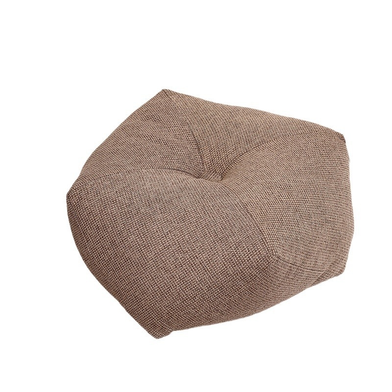 Pernă de podea în stil japonez, material bumbac și in, umplutură PP bumbac, formă octagonală, culoare solidă