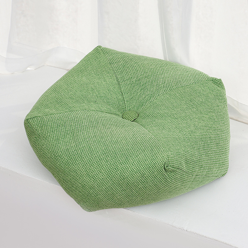 Pernă de podea în stil japonez, material bumbac și in, umplutură PP bumbac, formă octagonală, culoare solidă