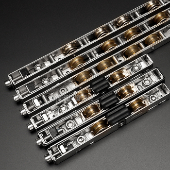 Roată pentru uși glisante din oțel inoxidabil, model HLL-E008, cu șină înaltă, pentru uși, ferestre și vitrine; stil modern minimalist