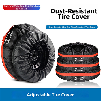 Husă pentru anvelopa de rezervă auto, impermeabilă și rezistentă la umezeală, 190T poliester tafta, Lingtuan
