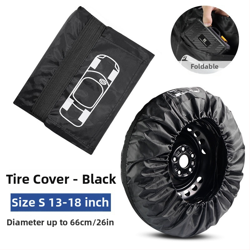 Husă pentru anvelopa de rezervă auto, impermeabilă și rezistentă la umezeală, 190T poliester tafta, Lingtuan