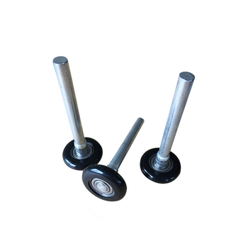 Rulon din nailon pentru uși glisante cu ax de 11 mm, rază a canelurii frânghiei 6 mm, grosime perete 12 mm, sarcină maximă 25 kg