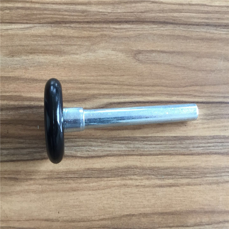 Rulon din nailon pentru uși glisante cu ax de 11 mm, rază a canelurii frânghiei 6 mm, grosime perete 12 mm, sarcină maximă 25 kg