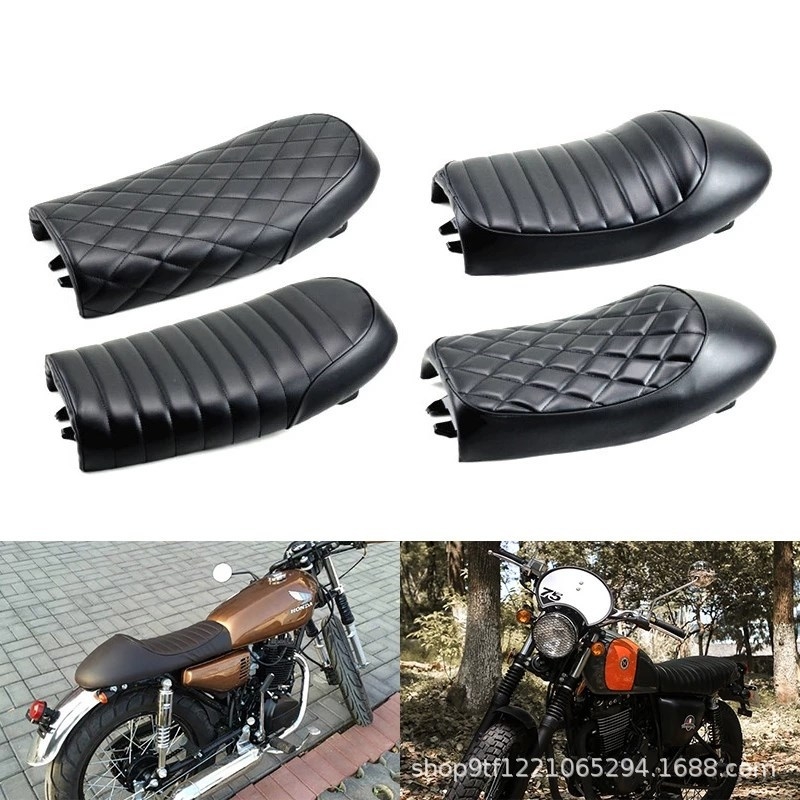 Jastuk za sjedalo motocikla, retro stil, pravilan oblik, kompatibilno CG125
