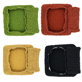 Étkezőszék huzat, négyszögletes alak, poliészter, csúszásmentes, kopásálló, geometrikus mintázat