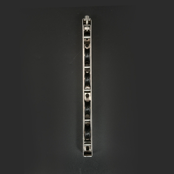 Rola dublă din oțel inoxidabil pentru uși și ferestre glisante – grosime perete 1.2 mm, diametru exterior Ø19 mm, diametru ax Ø14 mm, destinat ușilor și ferestrelor glisante