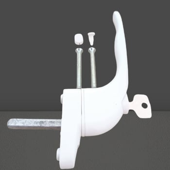 Ablakfogantyú faajtóhoz, alumíniumötvözet, elektroplatált felület, felületre szerelt