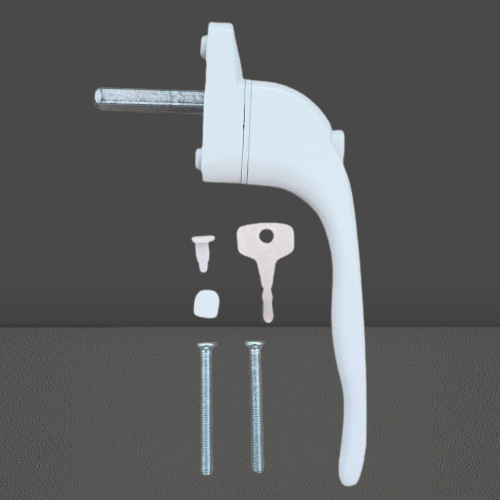 Ablakfogantyú faajtóhoz, alumíniumötvözet, elektroplatált felület, felületre szerelt