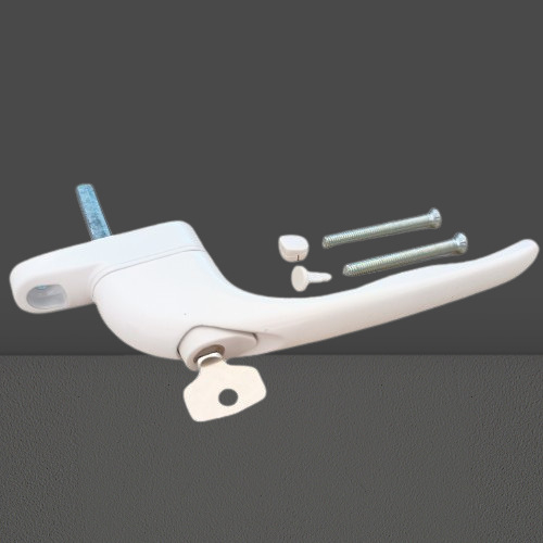 Ablakfogantyú faajtóhoz, alumíniumötvözet, elektroplatált felület, felületre szerelt