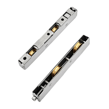 Ανοξείδωτος κάτω τροχός για συρόμενες πόρτες – μάρκα Junchi, OEM (λογότυπο), για πόρτες/παράθυρα από αλουμίνιο και PVC, μέγιστο φορτίο 55 kg