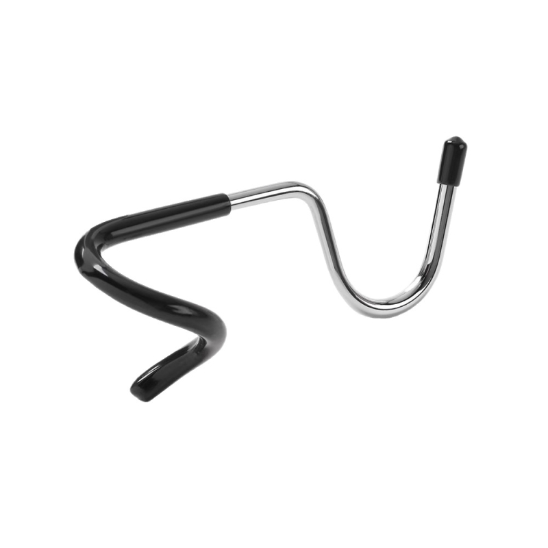 Rozsdamentes acélból készült fém horog, egyszeres horog, modern design, terhelhetőség 3–5 kg.