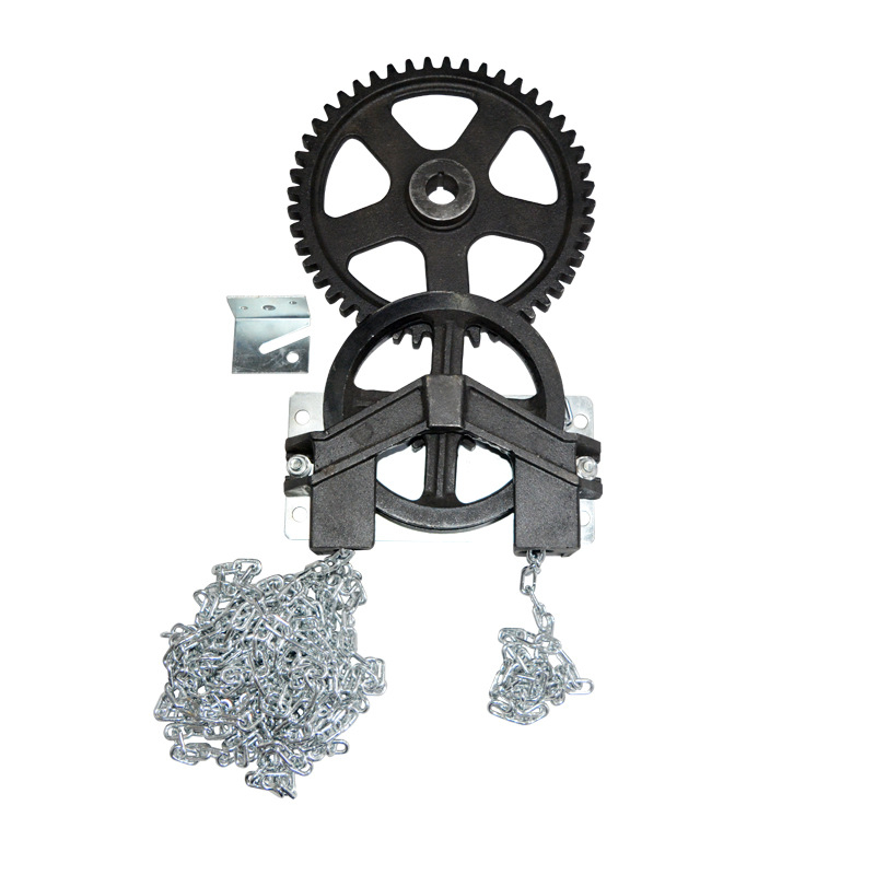 CHI Lanț manual pentru ușa de garaj, din fier — set hardware al sistemului