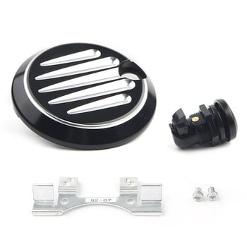 jh CNC алуминиева капачка за резервоар за Harley Touring Glide 2008-2016 с декоративен стикер