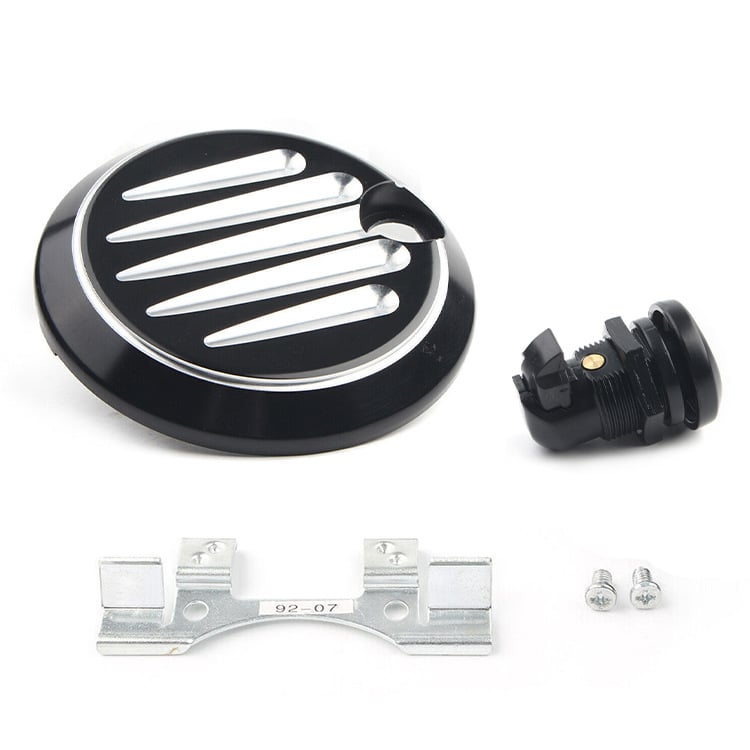 jh CNC алуминиева капачка за резервоар за Harley Touring Glide 2008-2016 с декоративен стикер