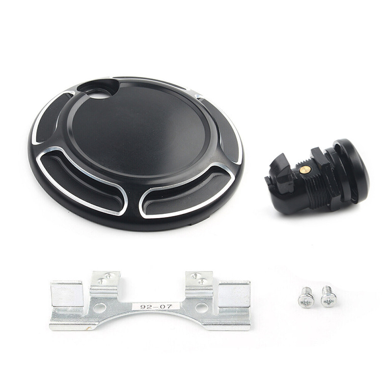 jh CNC алуминиева капачка за резервоар за Harley Touring Glide 2008-2016 с декоративен стикер