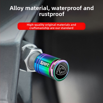 Tubeless ventilová zátka s krytom proti krádeži, meď, otáčací typ, pre Peugeot 408/508L/4008/5008/2008