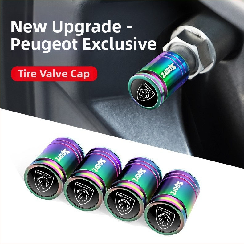 Tubeless ventilová zátka s krytom proti krádeži, meď, otáčací typ, pre Peugeot 408/508L/4008/5008/2008