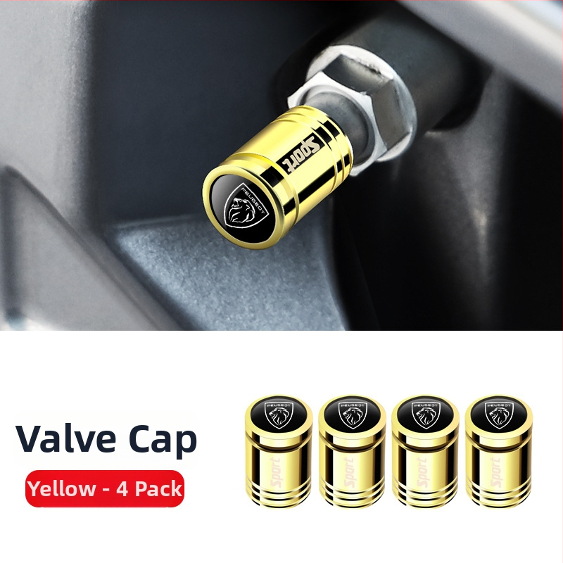 Tubeless ventilová zátka s krytom proti krádeži, meď, otáčací typ, pre Peugeot 408/508L/4008/5008/2008