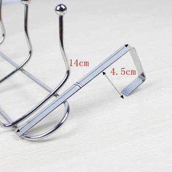 Vasból készült, hátul az ajtóhoz rögzíthető 6-soros kampó, szögek nélkül, alkalmas szekrények és ablakok felakasztására, modern minimalist stílus, max terhelés 10 kg