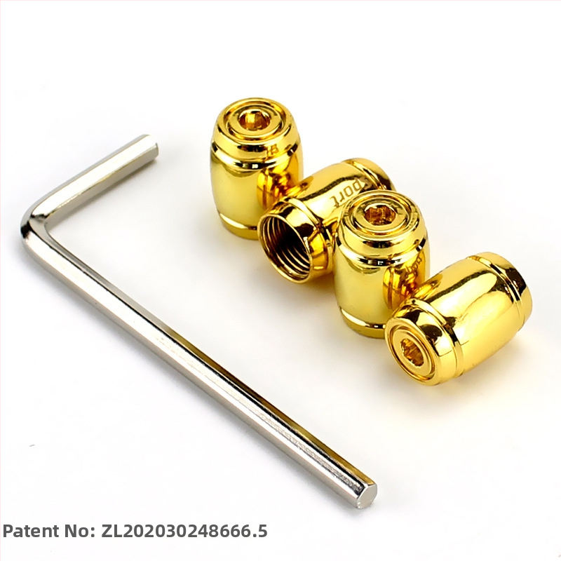 Bezdušový kryt ventilu – meď, skrutkovanie, bežné jadro, skrytá ochrana proti krádeži