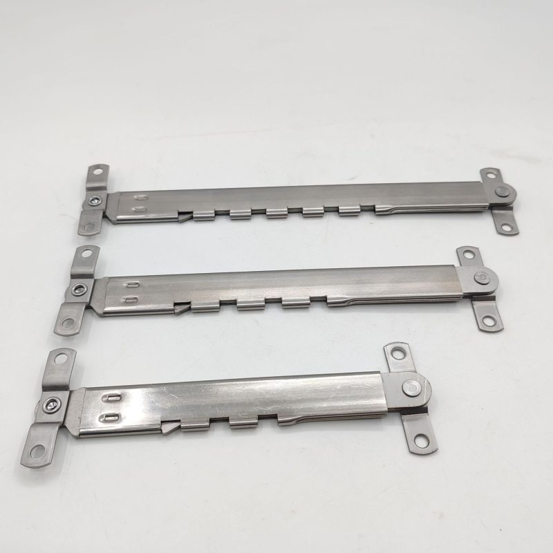 Teleszkópos ablak-támasz többpontos zárással, 304 rozsdamentes acélból, 3.0 mm vastagság