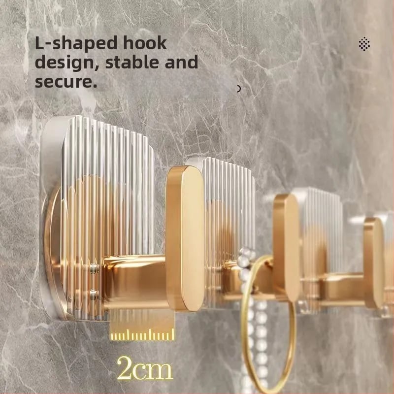 Akril Adhéziós Akasztó – Fúrás Nélkül, 1–3 kg Teherbírás, Egyszemélyes Modern Minimalista Fürdőszobai Ajtó-Mögötti Akasztó, Nyom nélkül