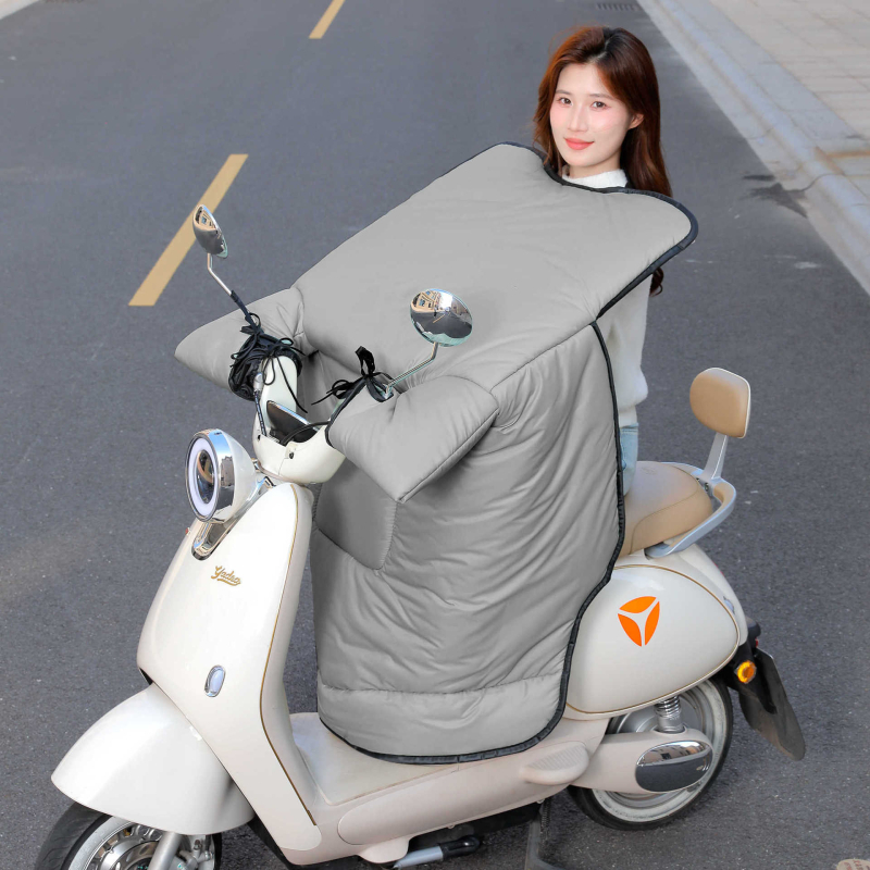 Husă de parbriz pentru vehicule electrice - material Oxford, impermeabil dublu, universal pentru toate anotimpurile, dintr-o bucată, stil japonez, demontare manuală