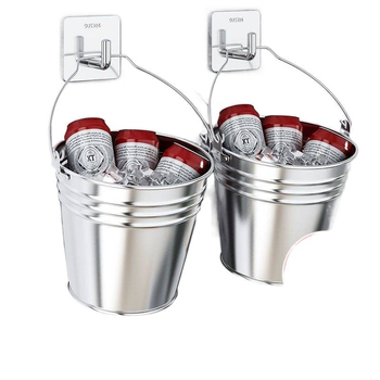 Cârlig din oțel inoxidabil cu adeziv pentru ușile bucătăriei și băii, fără găuri, montare fără urme, 20–30 kg, design cu mai multe rânduri