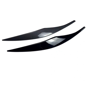 BMW Seria 3 E90/E91 2005-2012 Decor sprânceană pentru farul frontal, ABS, model fibră de carbon
