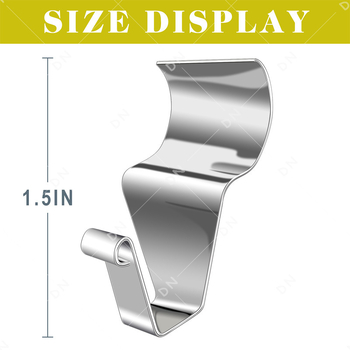 Cârlig de suspensie din oțel inoxidabil 304 pentru panouri din vinyl – cârlig ascuns la îmbinări, electroplacare, stil modern minimalist