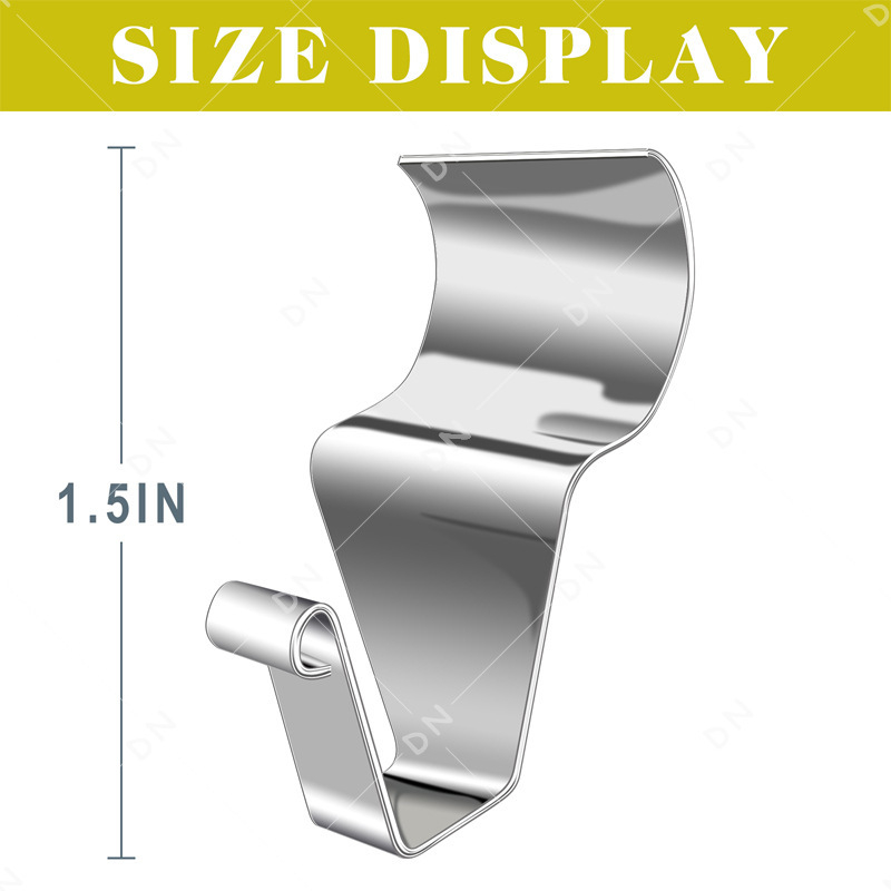 Cârlig de suspensie din oțel inoxidabil 304 pentru panouri din vinyl – cârlig ascuns la îmbinări, electroplacare, stil modern minimalist