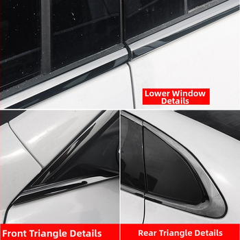 Dekorácia okien automobilu s jasnými pruhmi pre Chevrolet Malibu XL, bez prispôsobenia