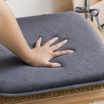 Manyi pernă pentru șezut din pluș – stil japonez, pentru ședere îndelungată la birou/studii, umplutură fibră de poliester