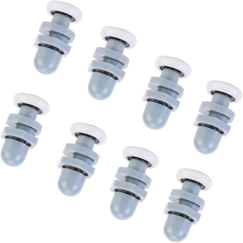 Roată pentru ușă glisantă din ABS plastic, cu design excentric și suspensie, pentru uși de baie — stil modern minimalist