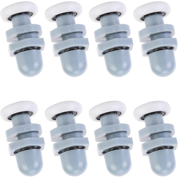 Roată pentru ușă glisantă din ABS plastic, cu design excentric și suspensie, pentru uși de baie — stil modern minimalist