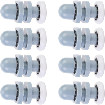 Roată pentru ușă glisantă din ABS plastic, cu design excentric și suspensie, pentru uși de baie — stil modern minimalist