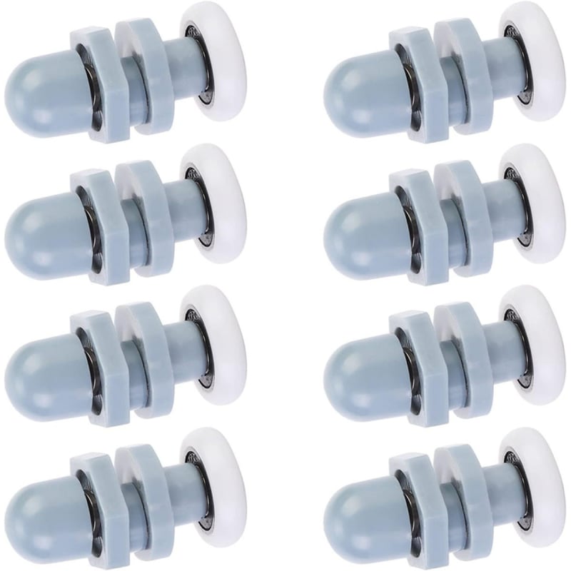 Roată pentru ușă glisantă din ABS plastic, cu design excentric și suspensie, pentru uși de baie — stil modern minimalist