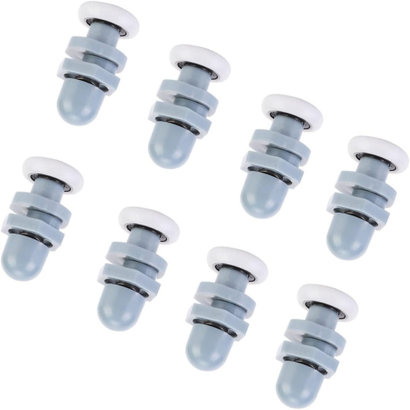 Roată pentru ușă glisantă din ABS plastic, cu design excentric și suspensie, pentru uși de baie — stil modern minimalist