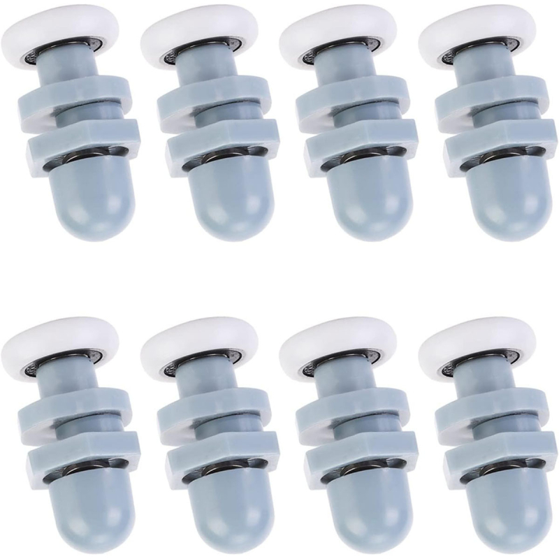 Roată pentru ușă glisantă din ABS plastic, cu design excentric și suspensie, pentru uși de baie — stil modern minimalist