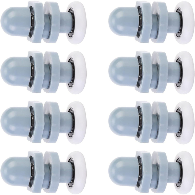 Roată pentru ușă glisantă din ABS plastic, cu design excentric și suspensie, pentru uși de baie — stil modern minimalist