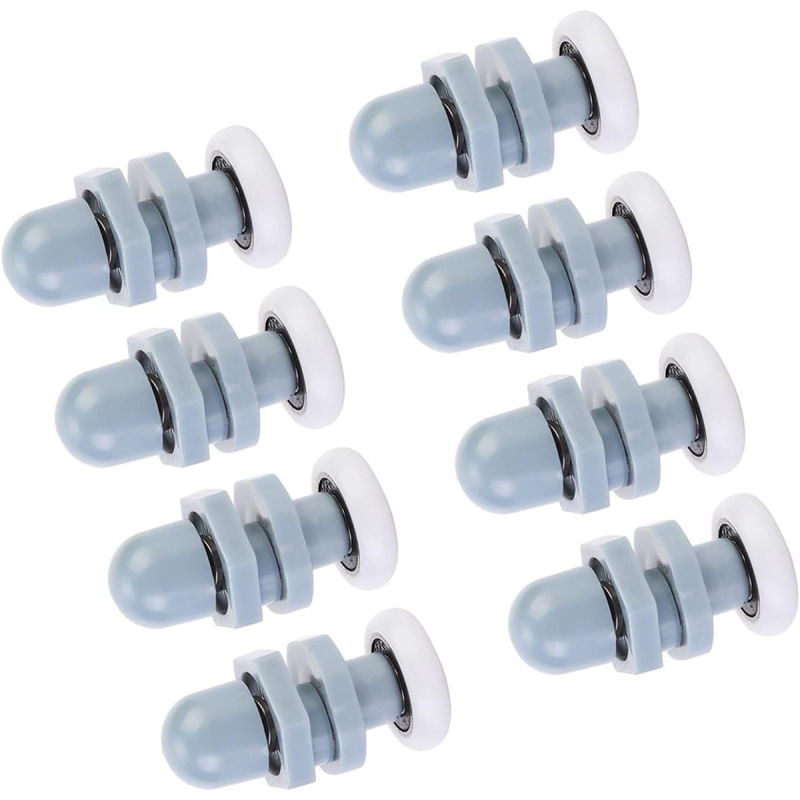 Roată pentru ușă glisantă din ABS plastic, cu design excentric și suspensie, pentru uși de baie — stil modern minimalist